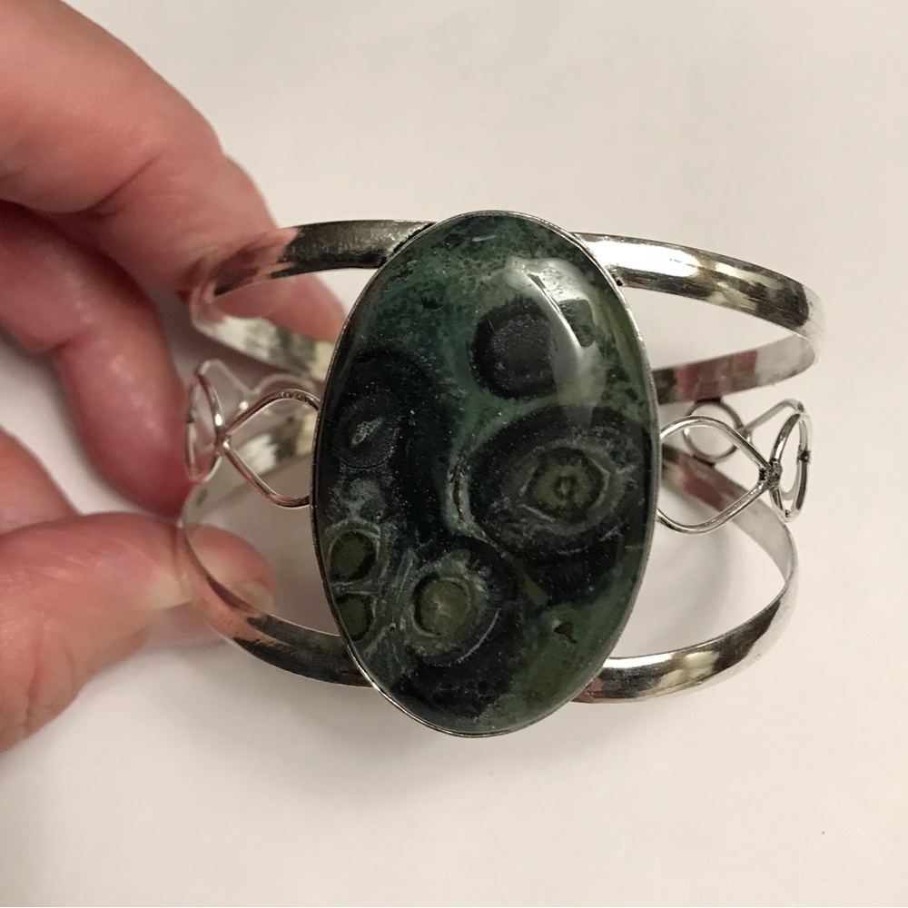 Kamababa Stamped 925 Sterling Silver Cuff Bracelet